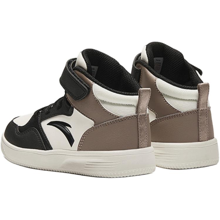 Anta Kids Fashion Versatile Durable High-Top Kids Skate Shoes Kids Sneakers White Black Gray A12439983-1