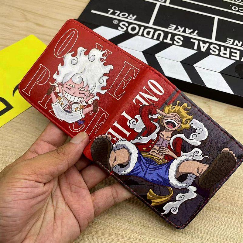 

Straw Hat Luffy Zoro ID one piece new short wallet anime coin purse student men s card holder trendy cute passport Entertaining Play Safe Kid Friendly