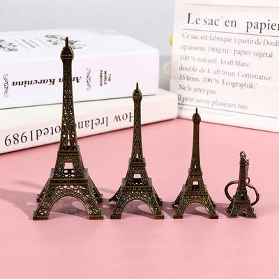 Retro paryż wieża eiffla Model biurko domowe brąz metalowa statua figurka Decor