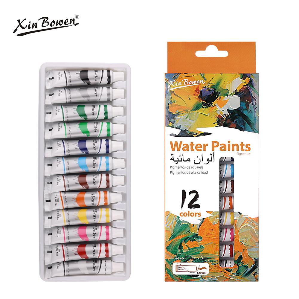 9mL, Watercolor Pigment For Student Art, Graffiti, Hand-drawn, 12 Colors, Wholesale