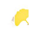 Durable Artistic Ginkgo Leaf Round Summer Fan - Essential for Students