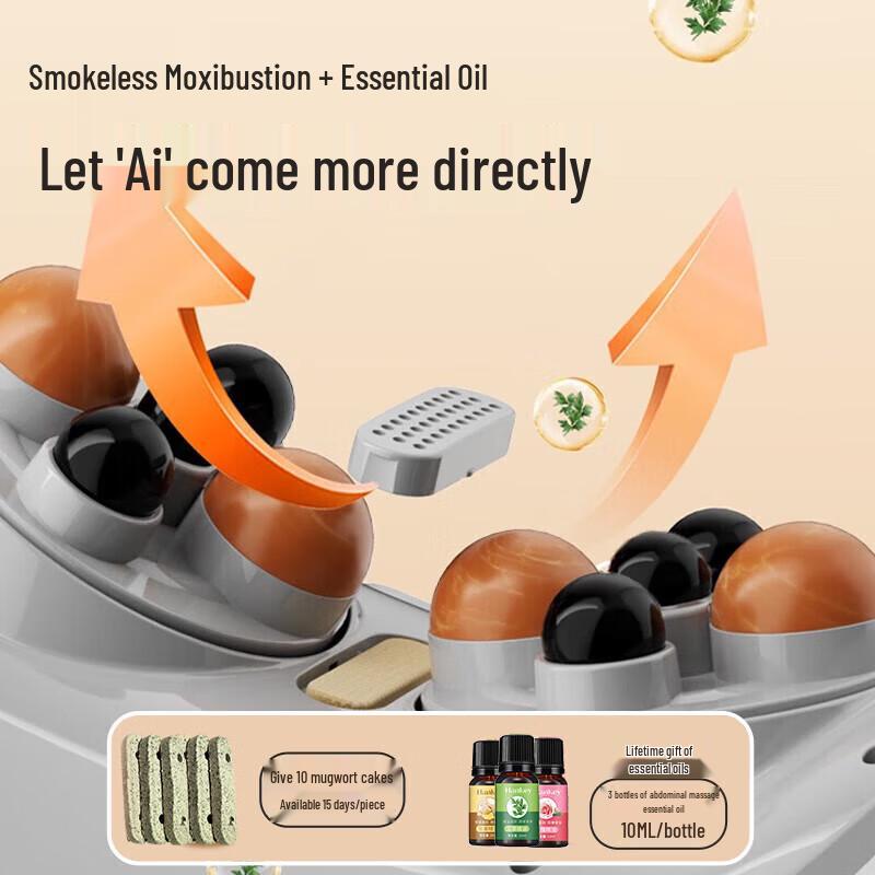 WayourCare Double-Head Bianstone Moxibustion Abdominal Massager