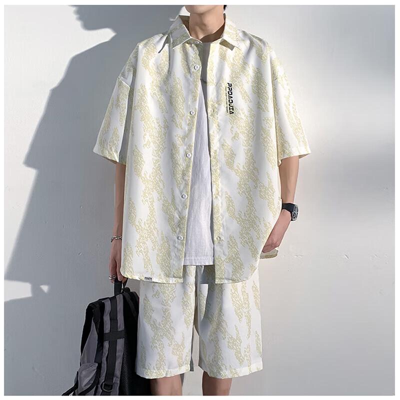 Mark Fairwhale Men's Summer Short Sleeve Casual Shirt