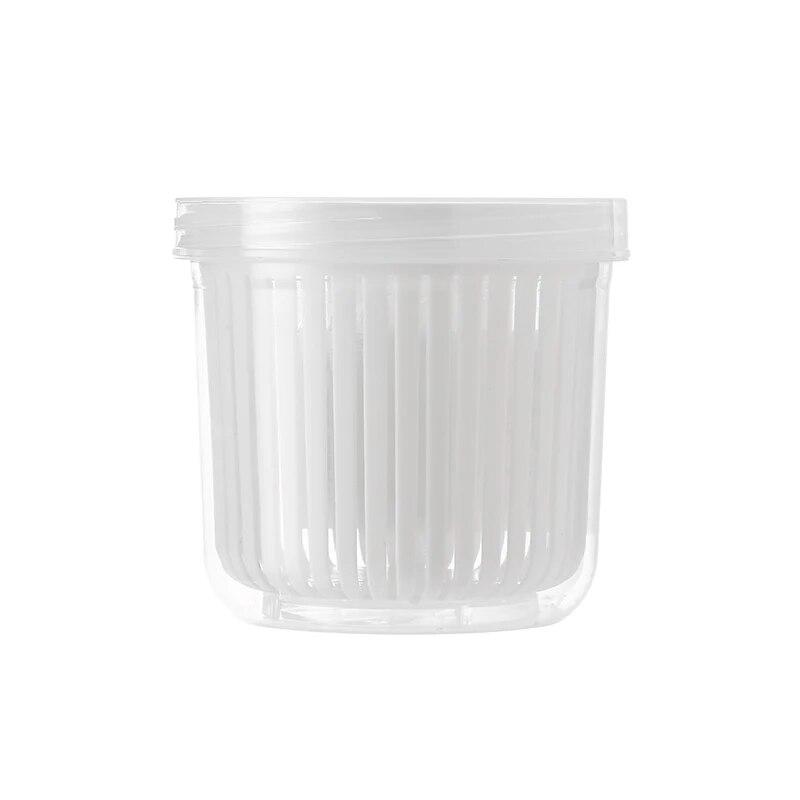 

350 мл Контейнер для приправ для дома, кухонные аксессуары - Холодильник Лук-порей/Имбирь/Чеснок Дренажная Коробка для Свежести