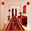 European Style Red Large Area Long Runner Carpets Simple Decoration Easy Clean Corridor Rug El Lobby Izable Floor Mat
