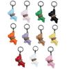 Car Hanging Ornament Key Chain PU Leather French Bulldog Key Chain Creative Gift Bag Charm Pendant Decoration