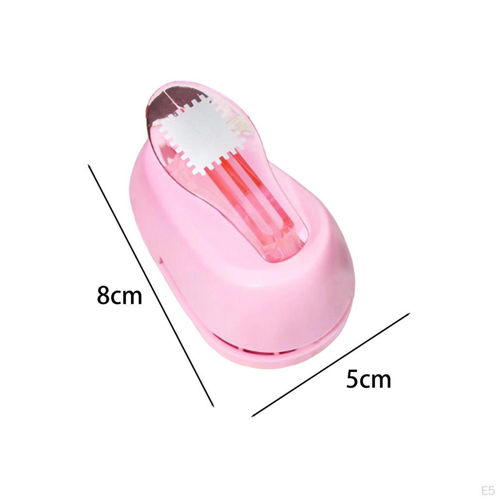 Kids Stamp Shape Paper Punch Easy Accessory for Journaling Versatile Lever Action 8x5x5.4 cm