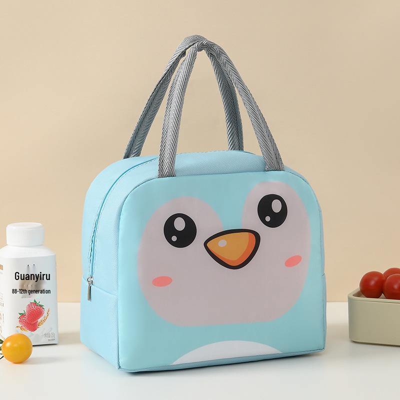 Stilvolle Cartoon-Isolier-Lunchtasche - Großer Aluminiumfolien-Einsatz für die Arbeit, Picknicks, Kinder.