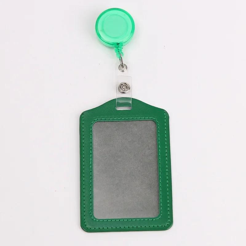 

Bank Credit Card Holder Bus ID Card Holder Identity Badge Holder Bus Card case cards sleeves with Retractable Reel Office Supply