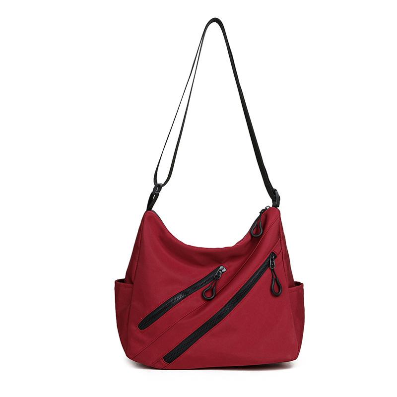 Simple and Unique Zipper Fashion Commuting Crossbody Single-shoulder Tote Bag