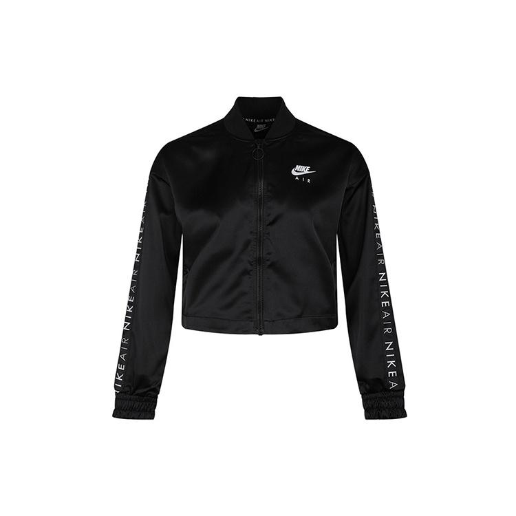(WMNS) Nike Air Trk JKT Jacket Satin Jacket Black Women s BV4780-010 XL
