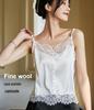 Women's French Lace Satin Camisole – Summer Layered Tank Top