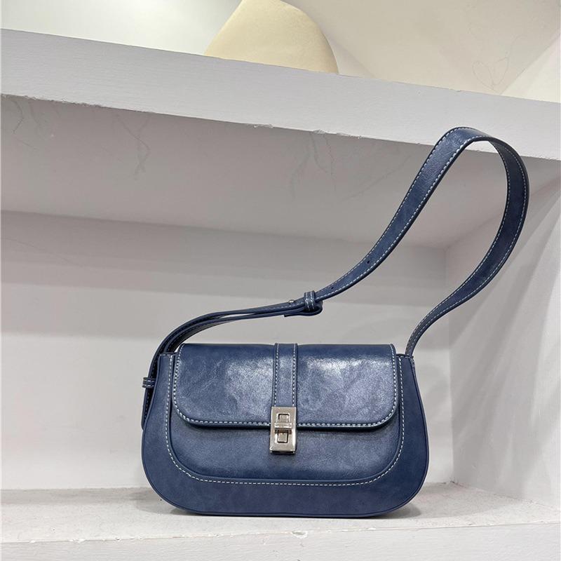 New Shoulder Bag Women's Versatile Retro Handbag To Work Commuter Saddle Bag Women's Niche Style Underarm Bag