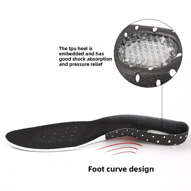 Sports Insoles  Sweat-absorbing Coconut Beard Shock-absorbing Breathable Basketball Football Running Military Training Summer Women's Insoles