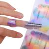 100Pcs Holographic Flower Nail Forms Acrylic UV Gel Nail Extension Guide