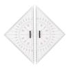 Chart Drawing Triangle Ruler Precise Scale Transparent 300mm Acrylic Easy To Use for Nautical Navigation