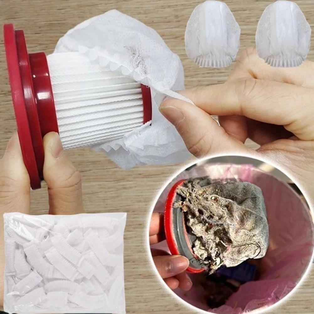 Nonwoven Fabric Filter Covers 100 Pieces Fits Standard For Vacuum Cleaners