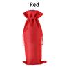 1Pcs Table Ornaments Red Wine Bottle Cover Drawstring Burlap Bag Packaging Portable Gift