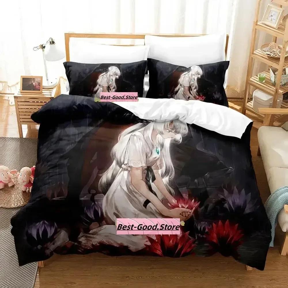 Gamw ENDER LILIES Quietus of the Knights Bedding Set Printed With Pillowcase Bed Duvet Cover Soft Single Double Queen Super King