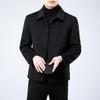 Firstview Men's Urban Casual Lapel Double-Faced Wool Coat