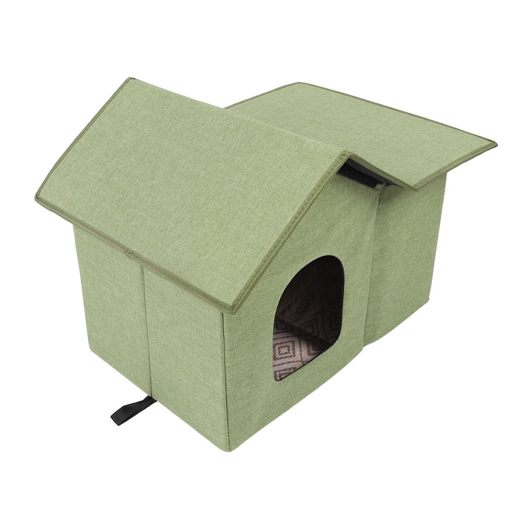 Cat House for Outdoor Cats Foldable Water Resistant Rainproof Feral Cats Shelter Cat Cave