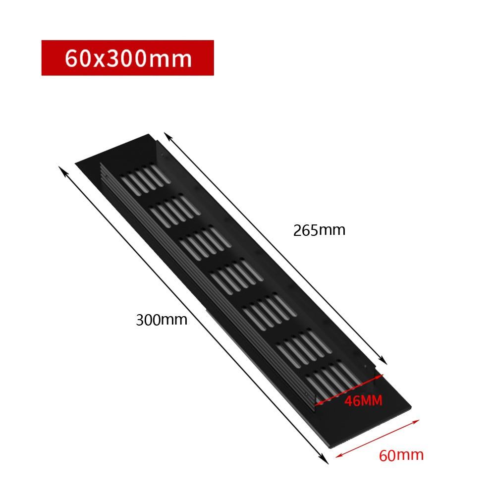 60mm Ventilation Grille Air Vent Grille Aluminum Alloy Black