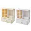 Storage Box Large Capacity Desktop Organizer with Divided Grid Design Container for Student Supplies Stationery Cosmetics