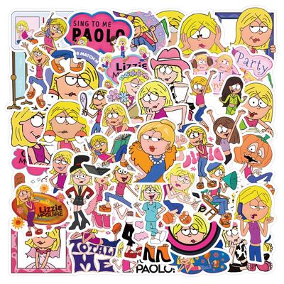 55 Lizzie Mcguire Cartoon Graffiti Stickers Decorate Notebook Suitcase Stickers