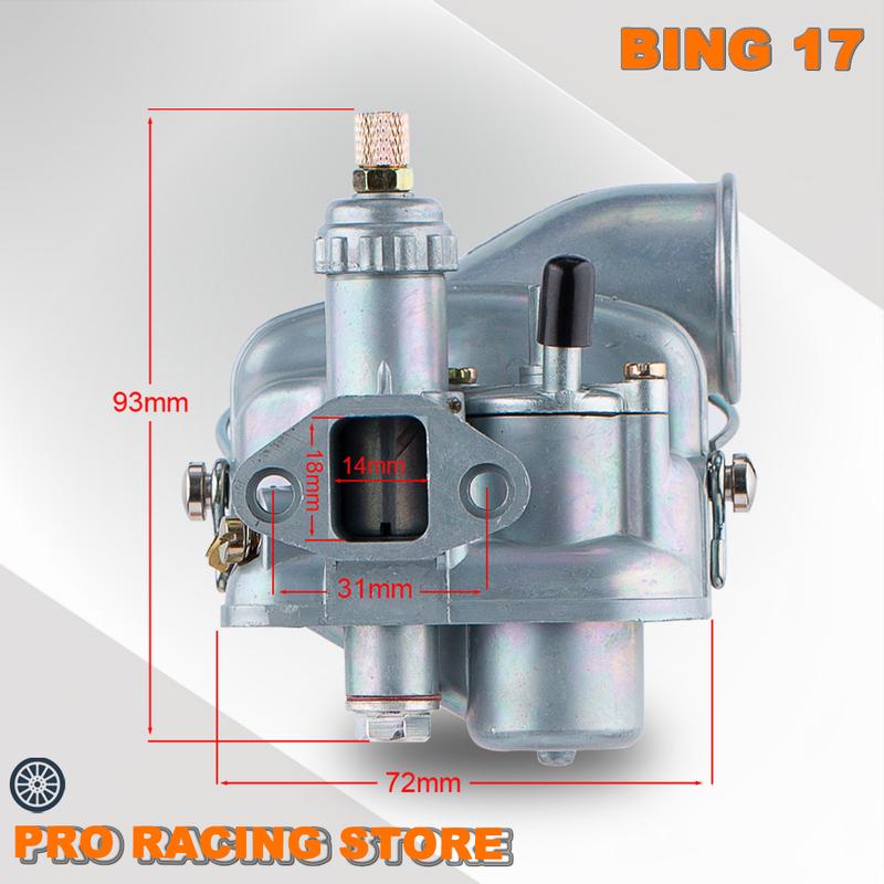 

17mm Carburetor For KTM DKW PUCH Bing17 Type SSB 1/17/68 50/4 Engine R50S Sachs 50/4 Motor Motorcycle Carb