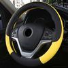 100% DERMAY Brand Leather Steering Wheel Cover Non-slip for Renault Megane 2 II MK2 2002-2009 Car Styling Auto Accessories
