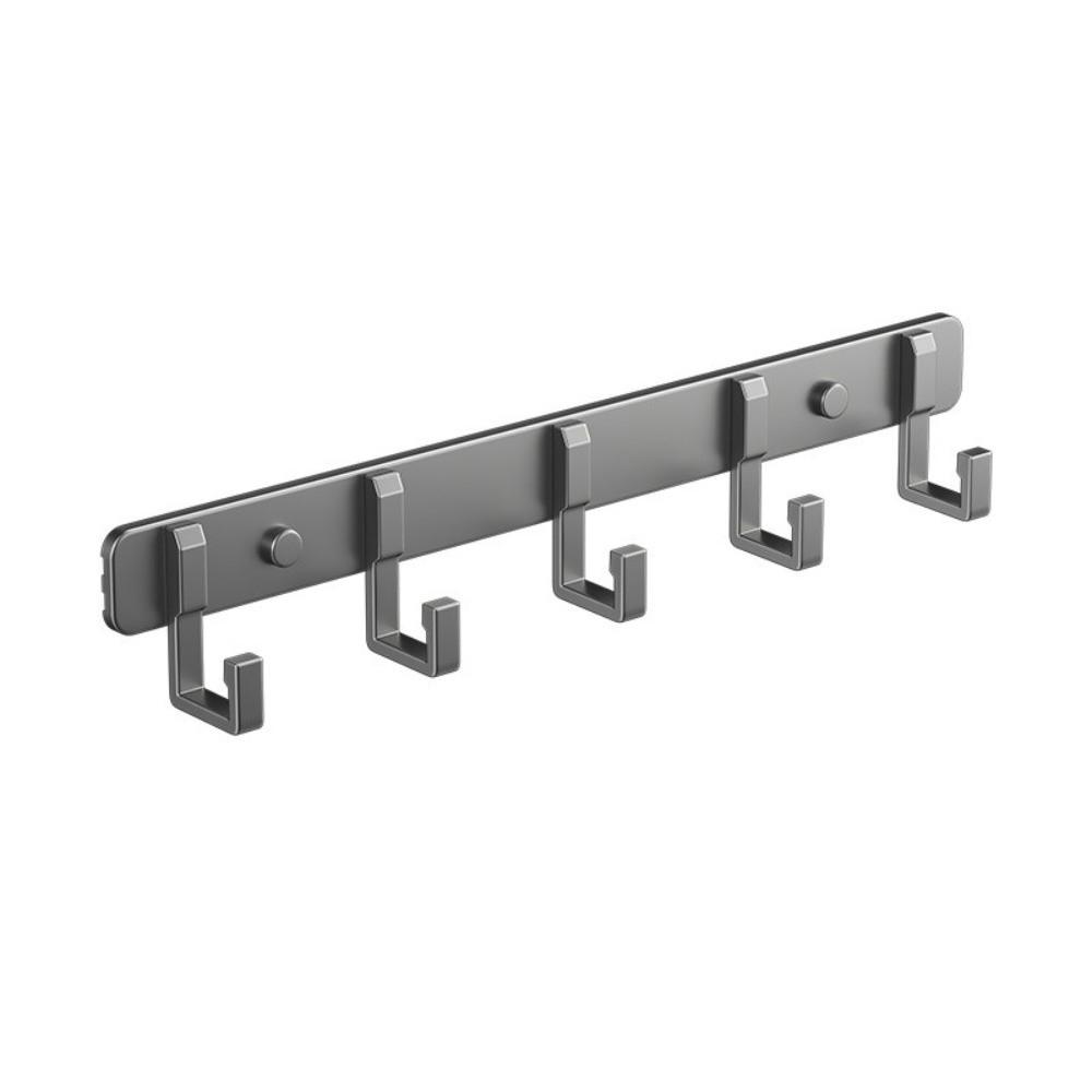 No Drill Wall Hook Rack Aluminum Door Holder Practical Towel Hanger Hook Kitchen