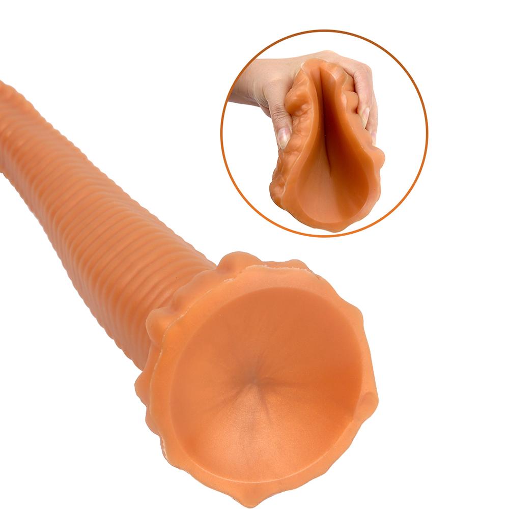 Snake-shaped Simulation Dildo Female Masturbator Soft Silicone Anal Plug Adult Sex Toy Fisting Strap on Cock Realistic Penis