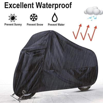 Black Heat-Absorbing Motorcycle Jacket & Waterproof Cover for Electric Vehicles