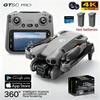 Dron GT50 Pro z podwójnymi kamerami 4K, ekranem 4,3 cala, bezszczotkowym silnikiem, WiFi, profesjonalną fotografią lotniczą, mini dronami, quadcopterem RC
