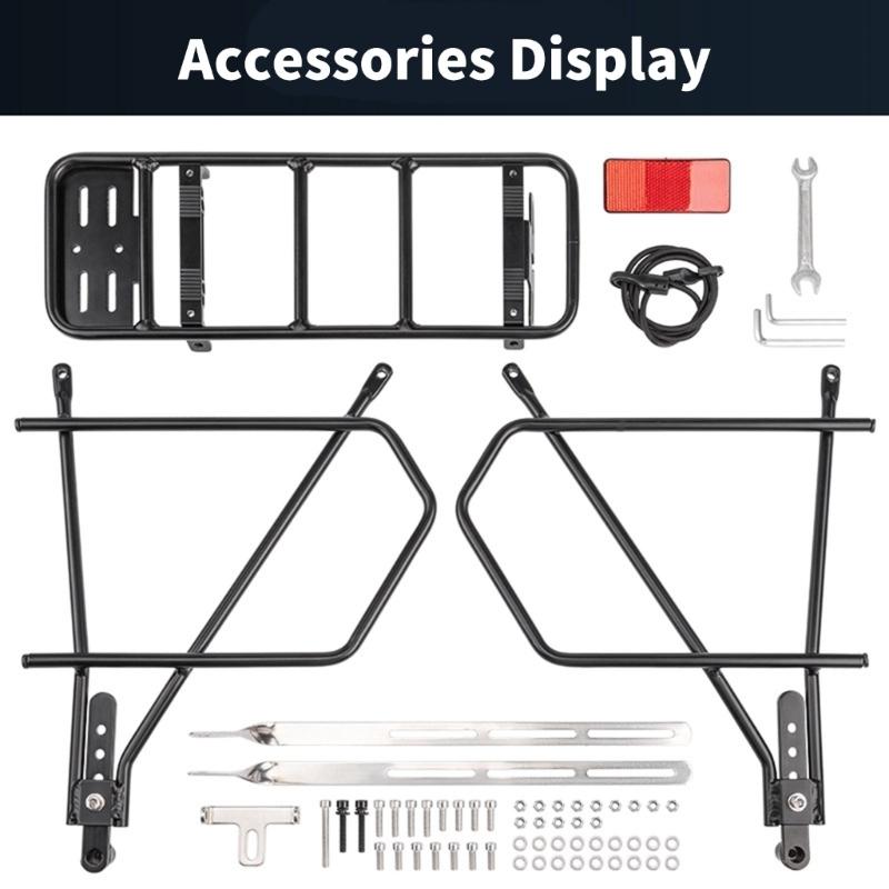 Mountainbike Regal Haken Gepäckträger Fahrrad Hinterrad Gepäck Ladefläche Fahrradtasche Ständer Halter Fahrradzubehör