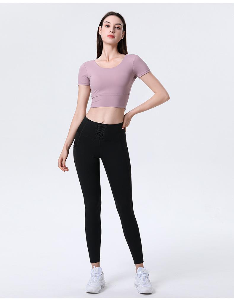 Women's Cross-Back Sleeveless Yoga Crop Top for Outdoor Fitness