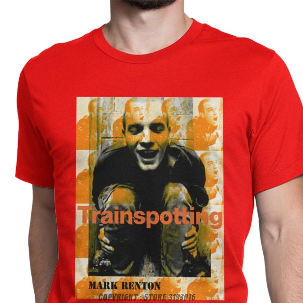 Renton Trainspotting Men T Shirts High Quality Fashion Brand Casual T Shirt Camisas Movie Ewan Mcgregor Robert 3D Tshirts S