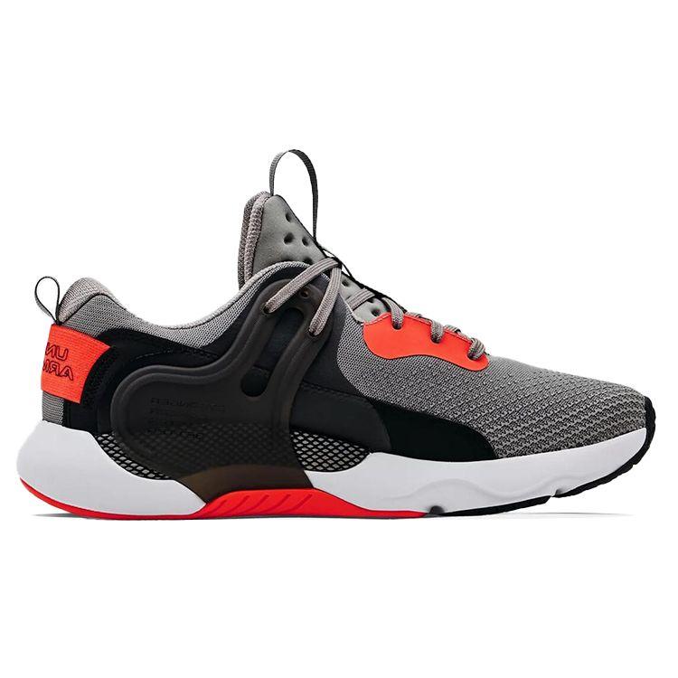 Under Armour HOVR Rise 3 Tela Cuero Sintético Casual Zapatillas Lifestyle Caña Baja Hombre zapatilla Negro Rojo 3024271-103