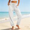Pantalones Jogger Casuales para Mujer con Bolsillos, Color Pantalones Sueltos con Puños