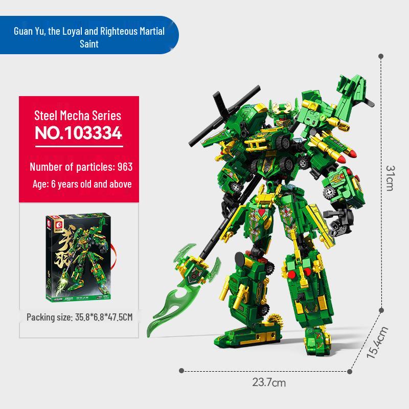 Senbao 103334: Guan Yu Mecha Model Building Blocks Toy for Boys