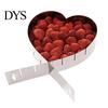 Professional Grade Cake Decorating Tool Heart Shaped Pan, Stainless Steel Baking Mold, Adjustable Size Heat Resistant Durable Metal Pan Reusable Easy
