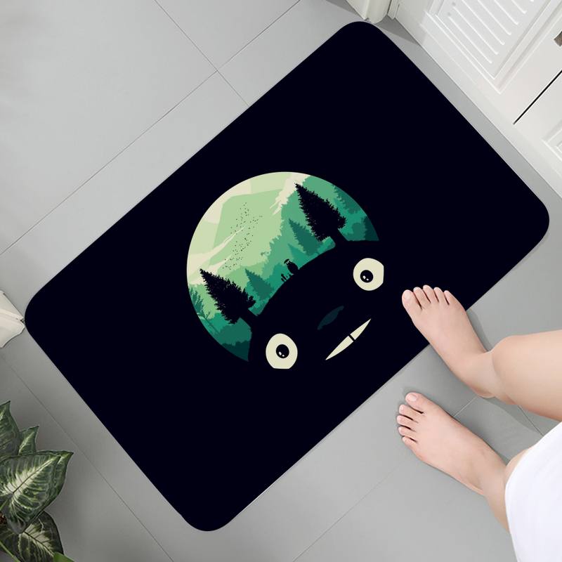 Anime Totoro No Face Man Kitchen Mat Entrance Doormat Bedroom Home Floor Decoration Living Room Carpet Hallway