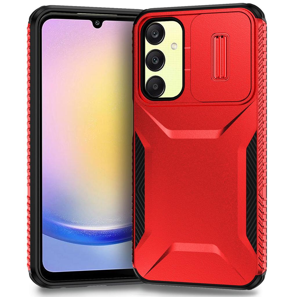 Für Samsung Galaxy A25 5G (Global) (161,0 x 76,5 x 8,3 mm) Hülle TPU+PC Militärische Stoßfeste Abdeckung