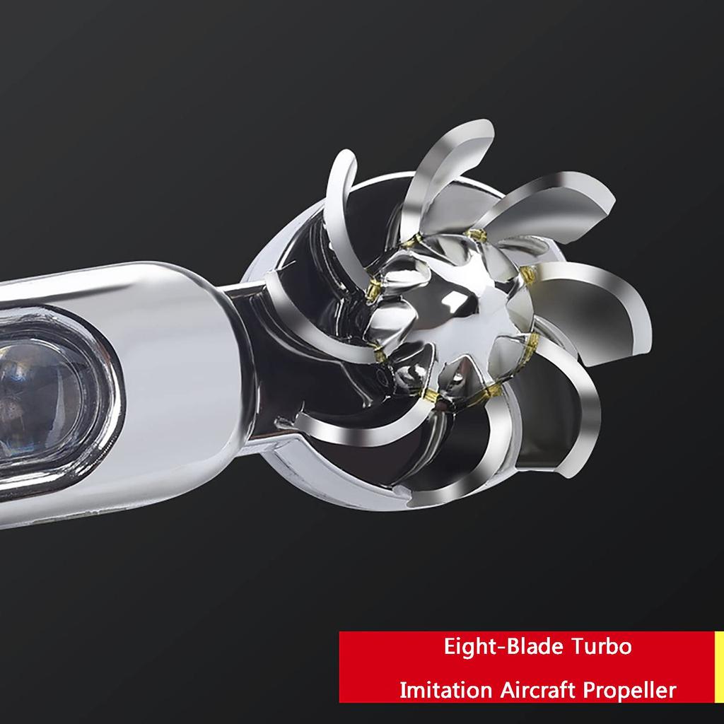 Wind Power Front Light, 1 Pair LED Car Daytime Running Light with 8