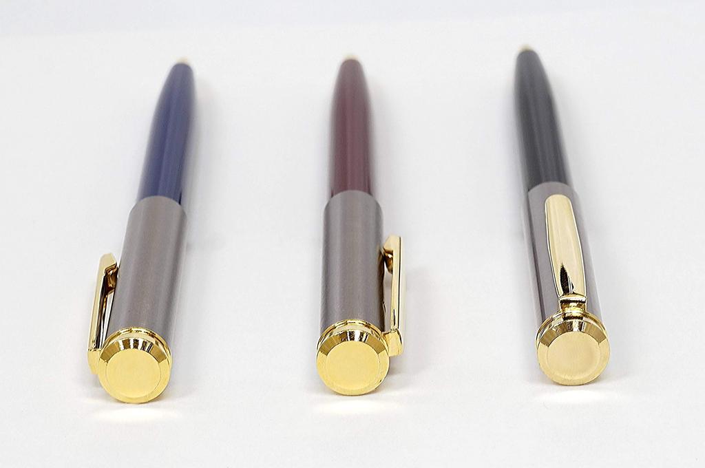 Made in Japan Metallic Retro Ballpoint Mixed Pack of Pens, Colors, 6, T24-K2-PK65B-6