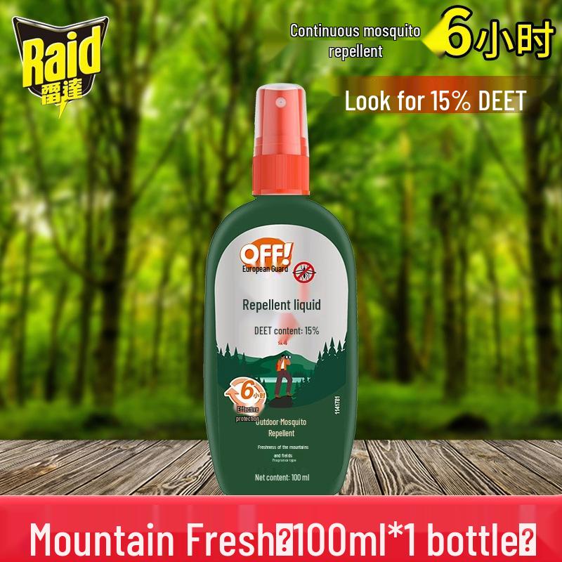 Johnson Raid Off 15% DEET Wilderness Mosquito Repellent for Hiking & Outdoor Adventures