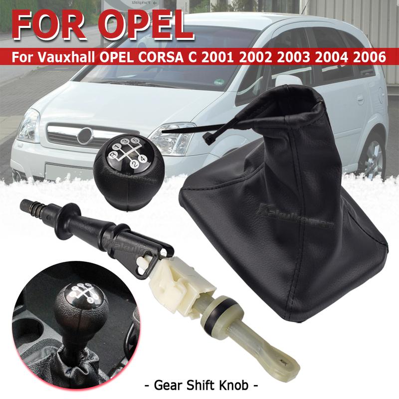 5 Speeds Gear Shifter Knob Stick Head Lever Handle Replacement For Vauxhall Opel Corsa C 2001 2002 2003 2004 2006