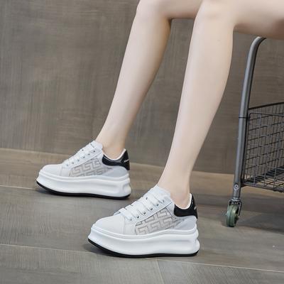 Thick Bottom Inner Height Increasing Small White Shoes Daddy Shoes Sports Casual Fashion Women's Shoes