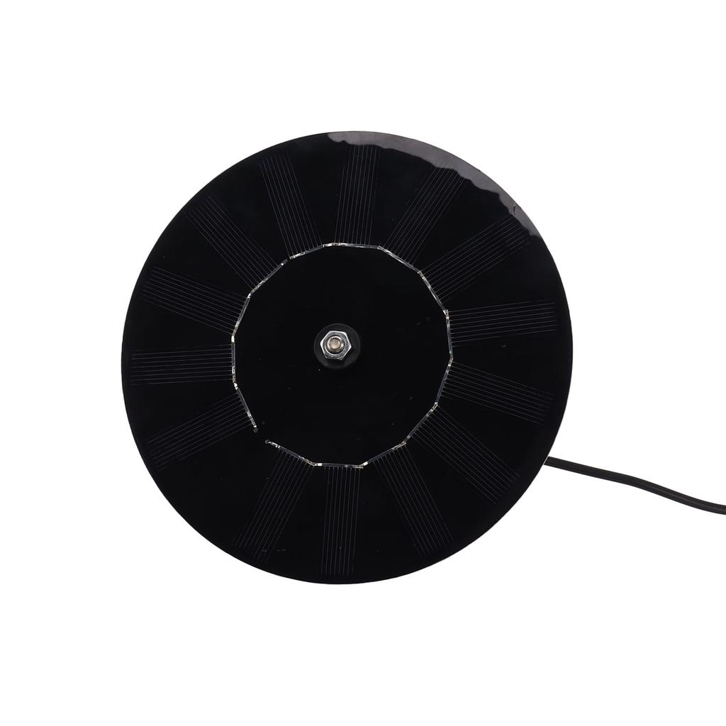 Solar Panel 10W 5V Efficient Conversion Waterproof Round Shape for Outdoor Security Camera LED Light