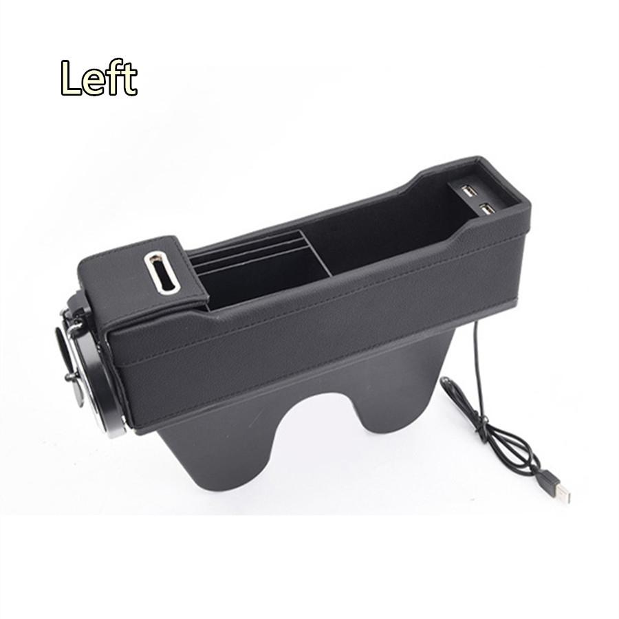 Car Seat Gap Crevice Organizer Filler Pocket Storage Box Car Holder PU Leather Multi-function Coin Storage Interior Accessories